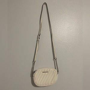 Michael Kors leather white shoulder purse